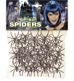 Balíček 50 černých pavoučků