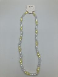  KORÁLE perlové žluté a bílé 