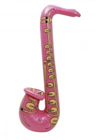 Nafukovací saxofón růžový 